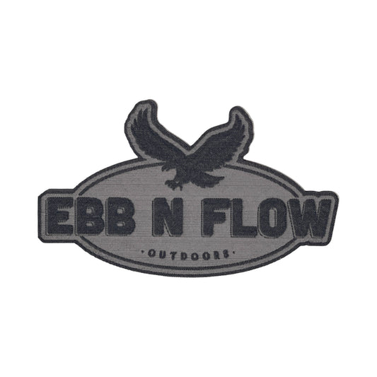 EBB N FLOW Outdoors 6mm Thick EVA Foam Hook Pad With 3M Pressure Sensitive Adhesive (Gray and Black) 5"x3" - EBB N FLOW OUTDOORS