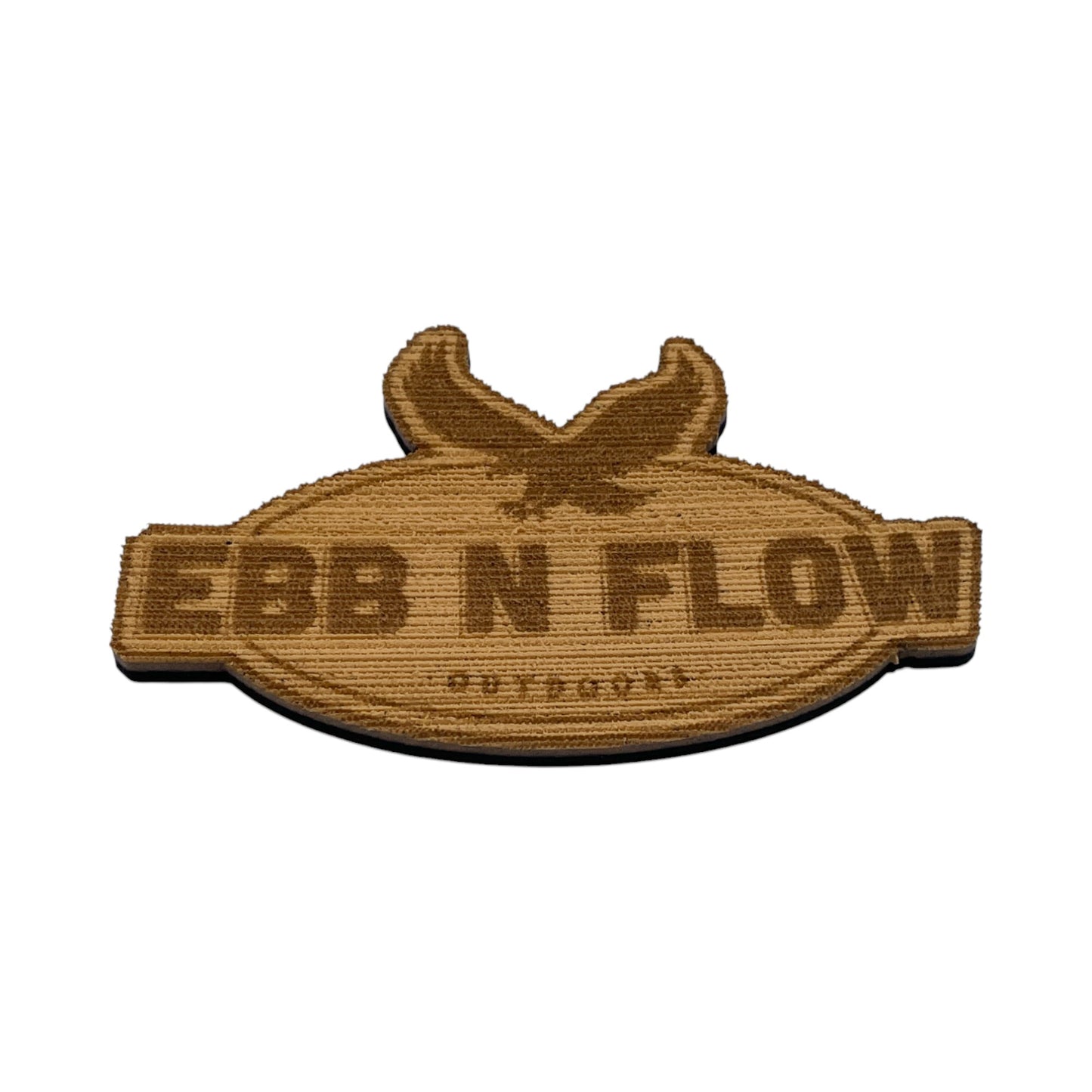 EBB N FLOW Outdoors 6mm Thick EVA Foam Hook Pad With 3M Pressure Sensitive Adhesive (Tan and Black) 5"x3" - EBB N FLOW OUTDOORS