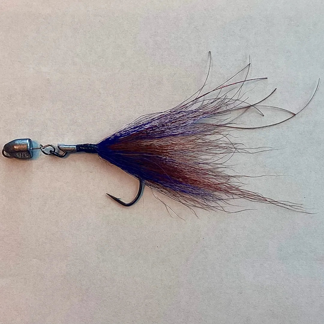 EBB N FLOW Freshwater and Saltwater Buck Tail on a Z-MAN SnakelockZ HD Jig Head - EBB N FLOW OUTDOORS