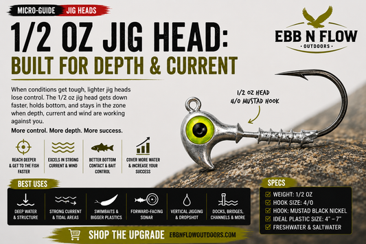 1/2 oz Jig Head: Built for Depth and Current