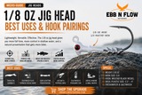 1/8 oz Jig Head: Best Uses and Hook Pairings