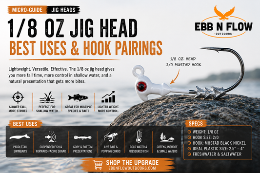 1/8 oz Jig Head: Best Uses and Hook Pairings