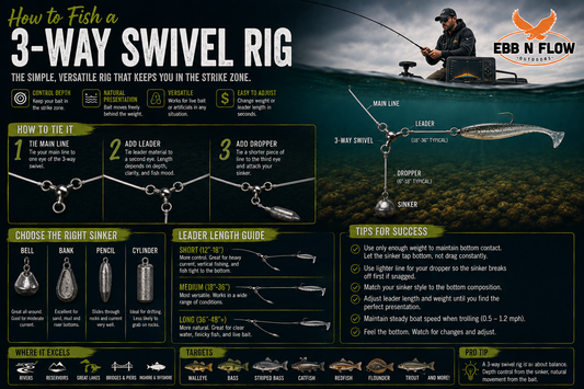 How to Fish a 3-Way Swivel Rig: Freshwater and Saltwater Guide