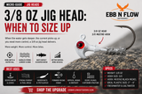 3/8 oz Jig Head: When to Size Up