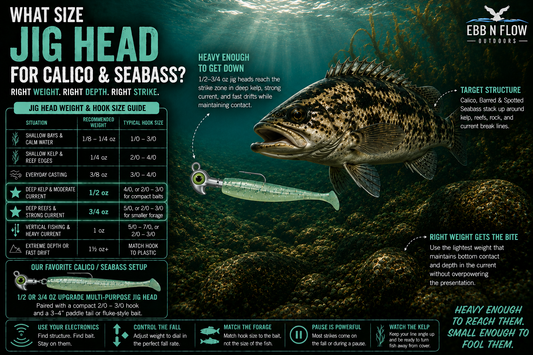 What Size Jig Head for Calico Bass & Sea Bass?
