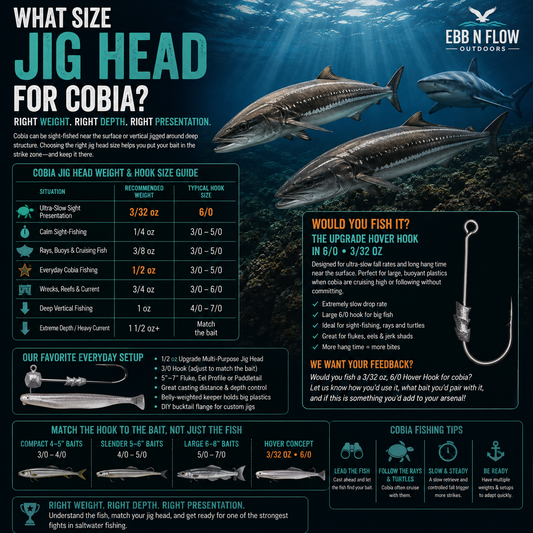 What Size Jig Head for Cobia?