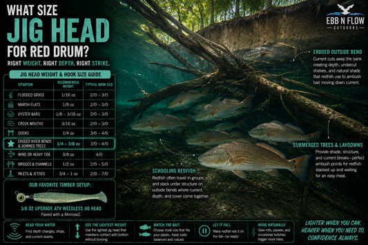 What Size Jig Head for Red Drum?