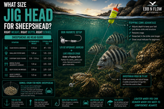 What Size Jig Head for Sheepshead?