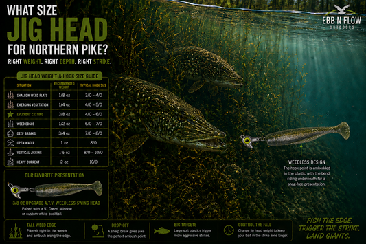 What Size Jig Head for Northern Pike? Weight & Hook Chart