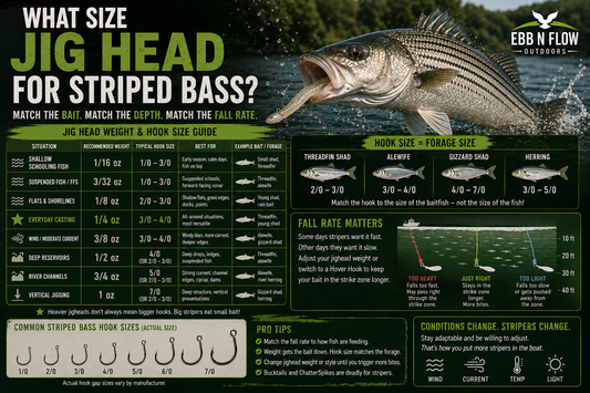 What Size Jig Head for Striped Bass?