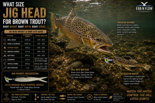 What Size Jig Head for Brown Trout?
