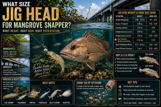 What Size Jig Head for Mangrove Snapper? Weight and Hook Size Guide