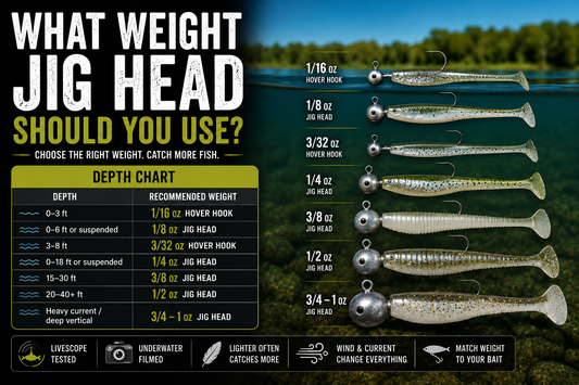 What Weight Jig Head Should You Use? Complete Depth Chart