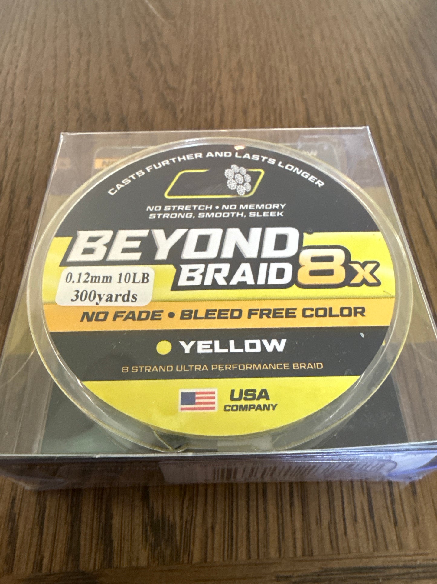 Beyond Braid 8X Braided Fishing Line - Yellow (300 Yards)