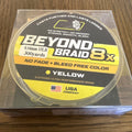 Beyond Braid 8X Braided Fishing Line - Yellow (300 Yards)