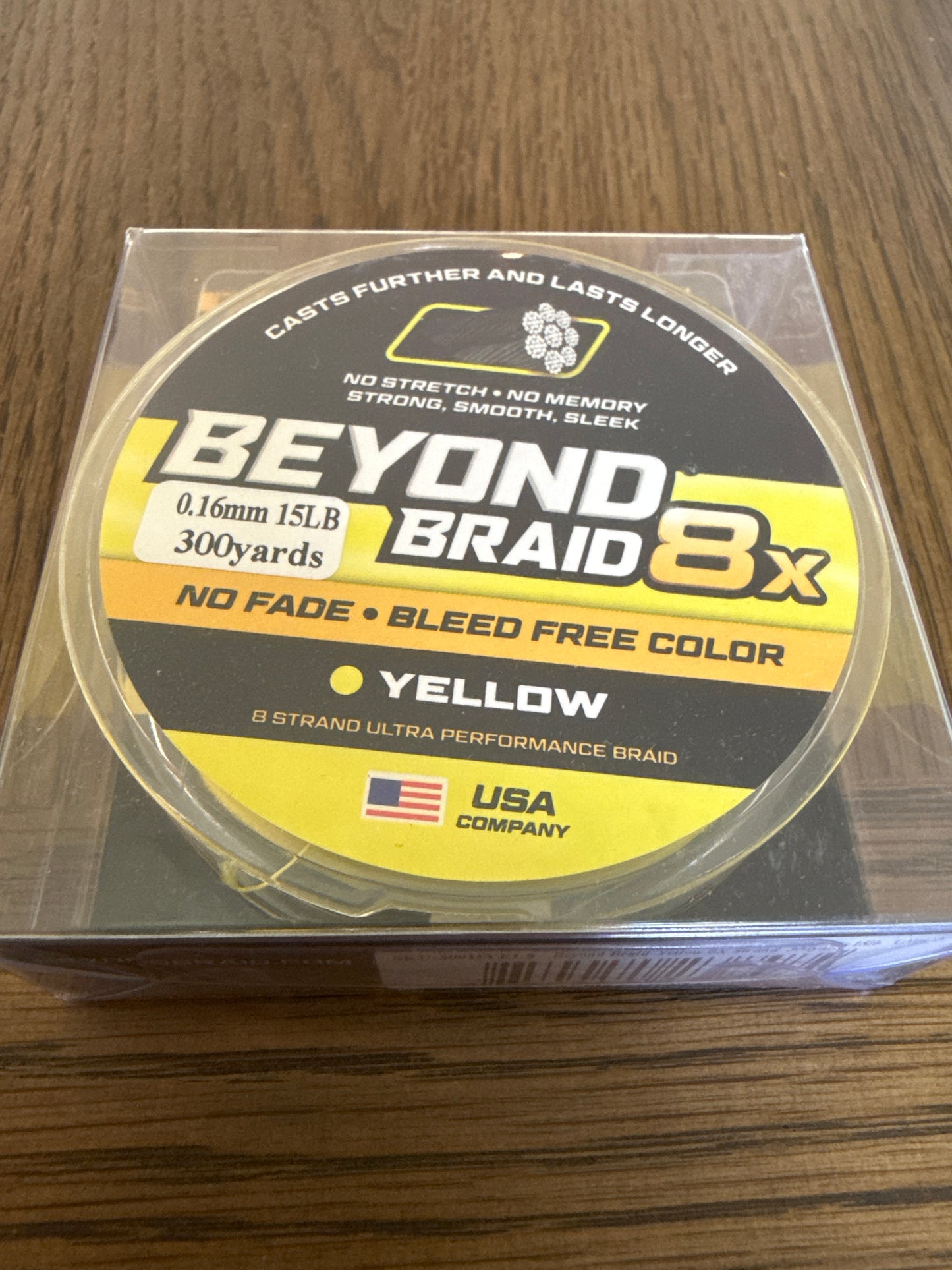 Beyond Braid 8X Braided Fishing Line - Yellow (300 Yards)