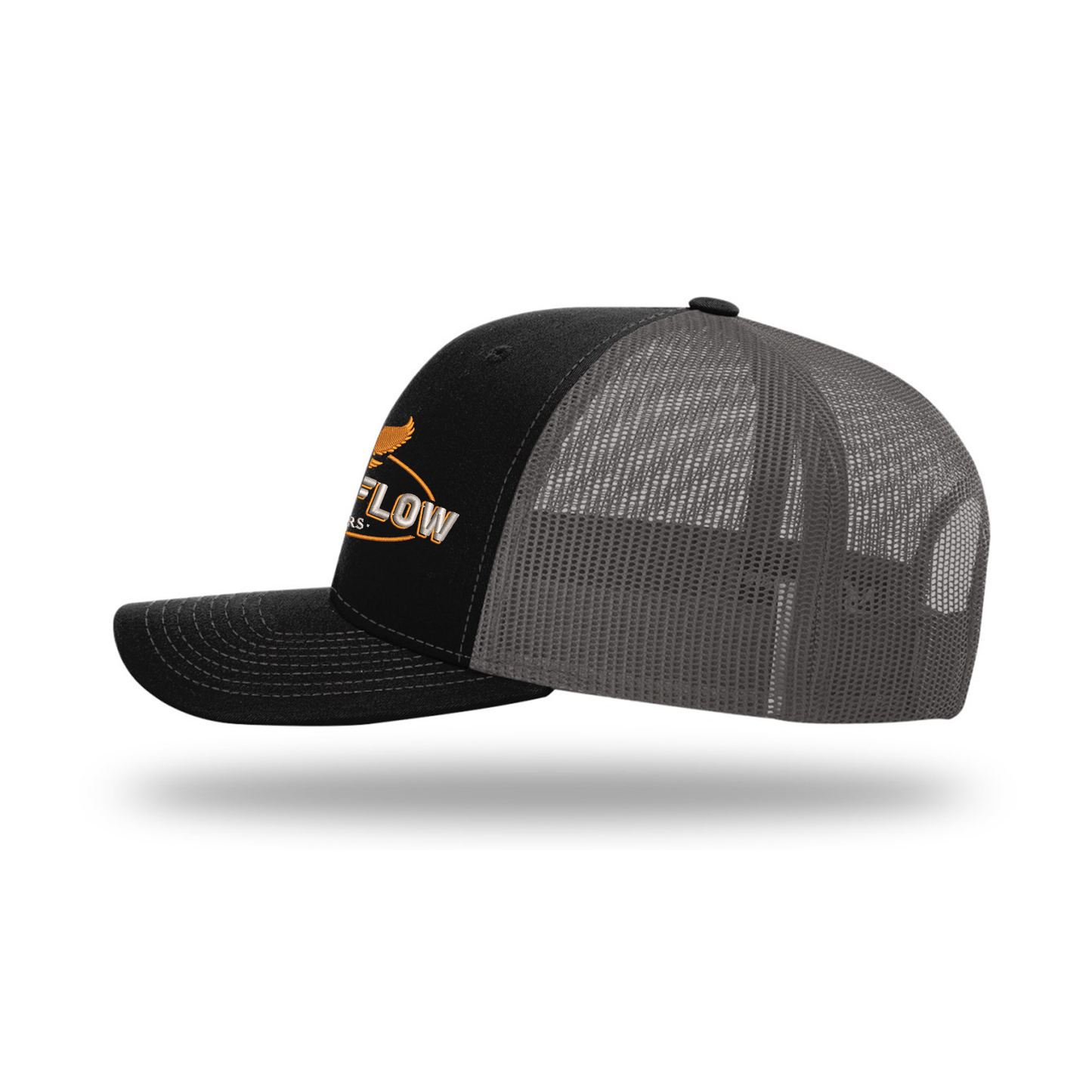 EBB N FLOW Outdoors Richardson 112 Trucker Hat (Black) - Featuring our Front Original Logo