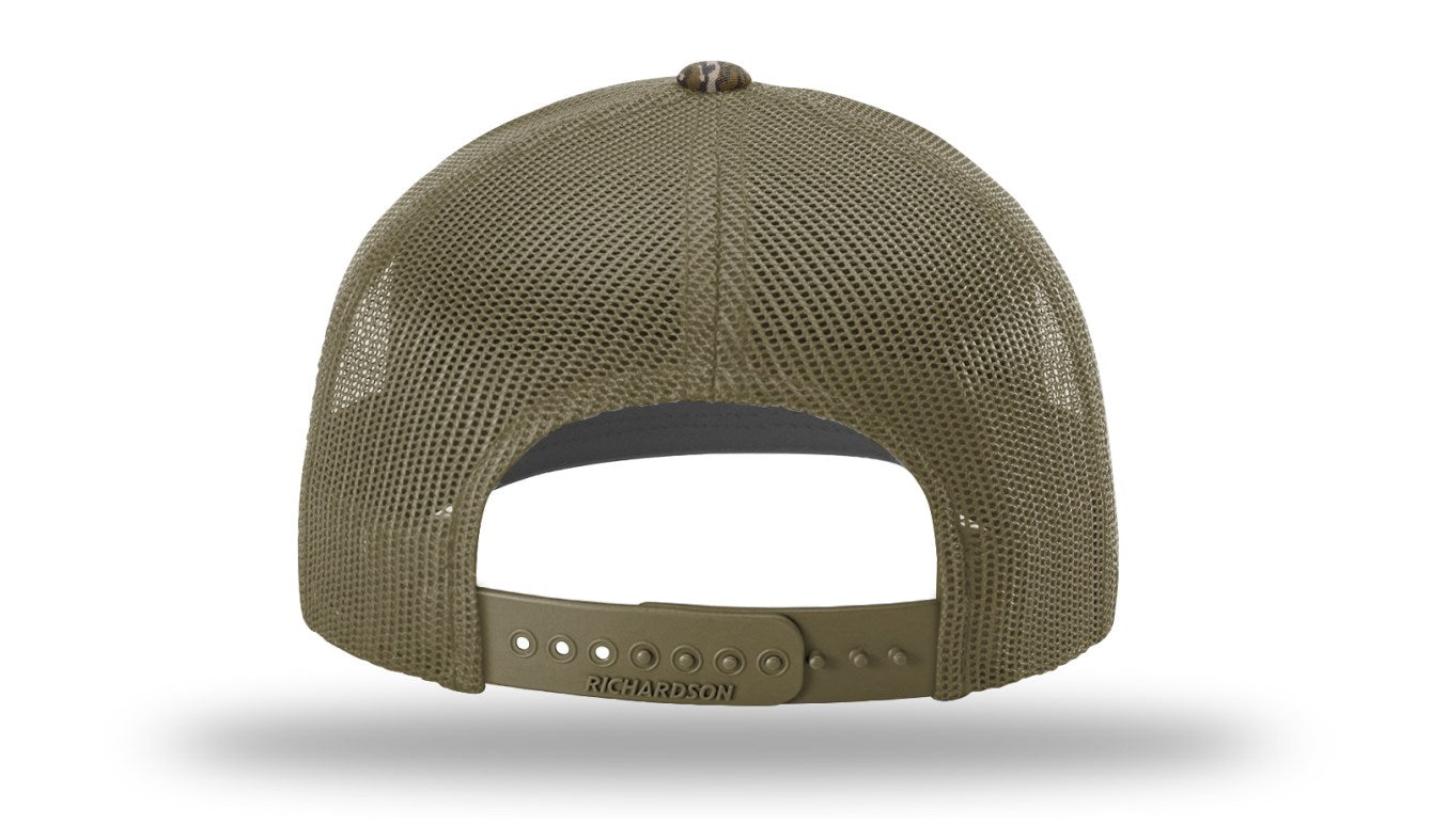 EBB N FLOW Outdoors Richardson 112 Trucker Hat (Mossy Oak) - Featuring our Front Original Logo