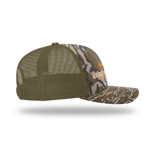 EBB N FLOW Outdoors Richardson 112 Trucker Hat (Mossy Oak) - Featuring our Front Original Logo - EBB N FLOW OUTDOORS