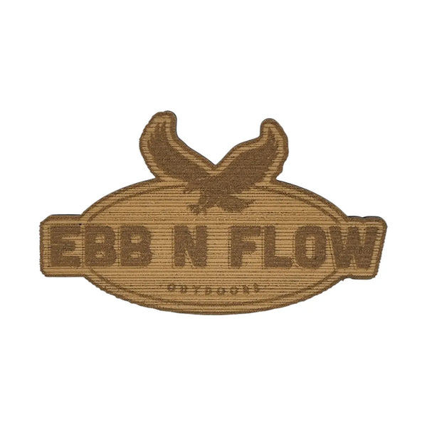 EBB N FLOW Outdoors 6mm Thick EVA Foam Hook Pad With 3M Pressure Sensitive Adhesive (Tan and Black) 5"x3" - EBB N FLOW OUTDOORS