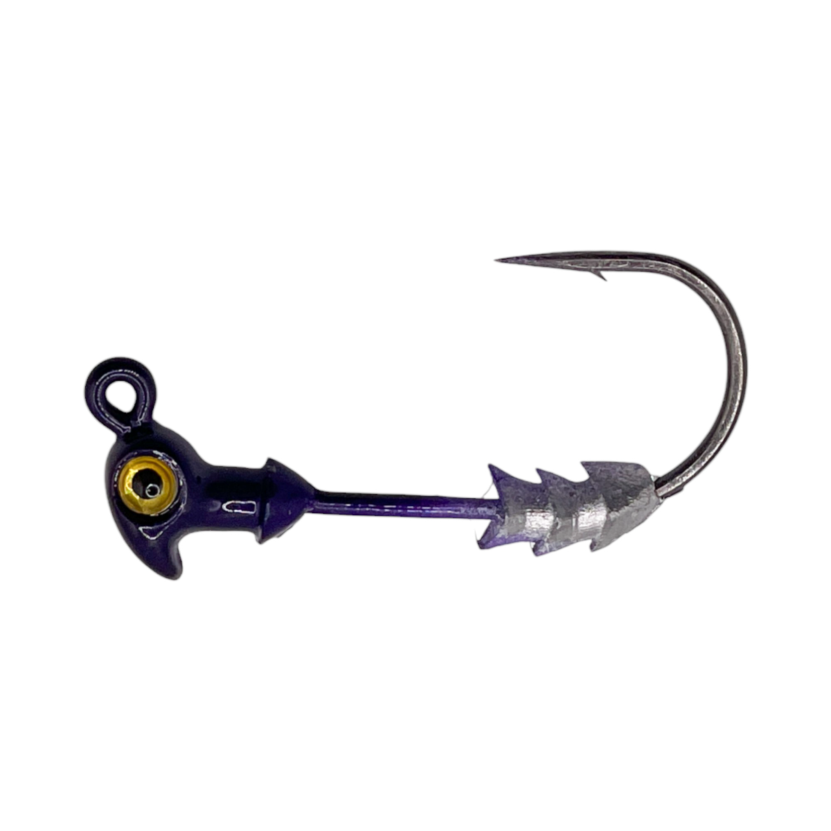 Upgrade Multi-Purpose Jig Head in Purple-Yellow Eye color – Ebb N Flow Outdoors