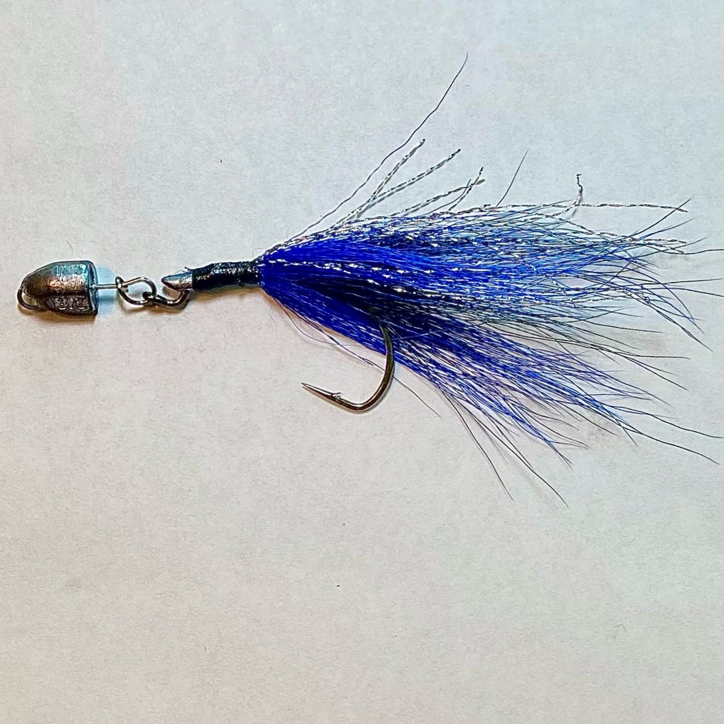 EBB N FLOW Freshwater and Saltwater Buck Tail on a Z-MAN SnakelockZ HD Jig Head