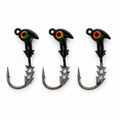 The Upgrade Ned Rig Jighead 3-pack, 1/4 oz, Black with Prism Eye