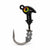 The Upgrade Ned Rig Jighead, 1/4 oz, Black with Prism Eye, 60 degree line tie