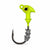 The Upgrade Ned Rig Jighead, 1/4 oz, Floro Yellow with Prism Eye, 60 degree line tie
